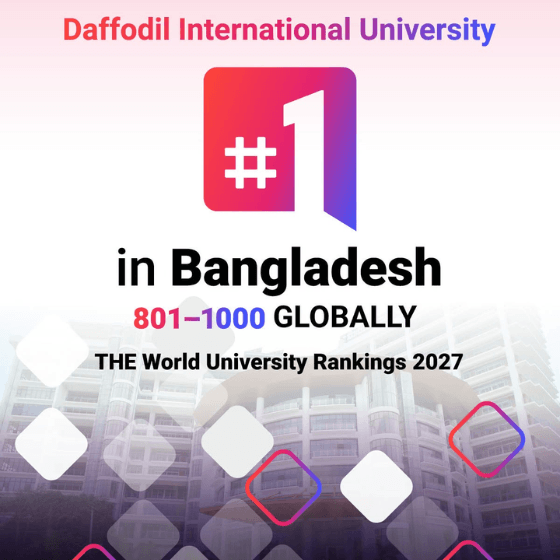 THE World University Rankings 2027 – 1st in Bangladesh